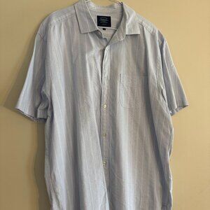 Charles Tyrwhitt Mens Short Sleeve button down (Cotton / Linen blend)